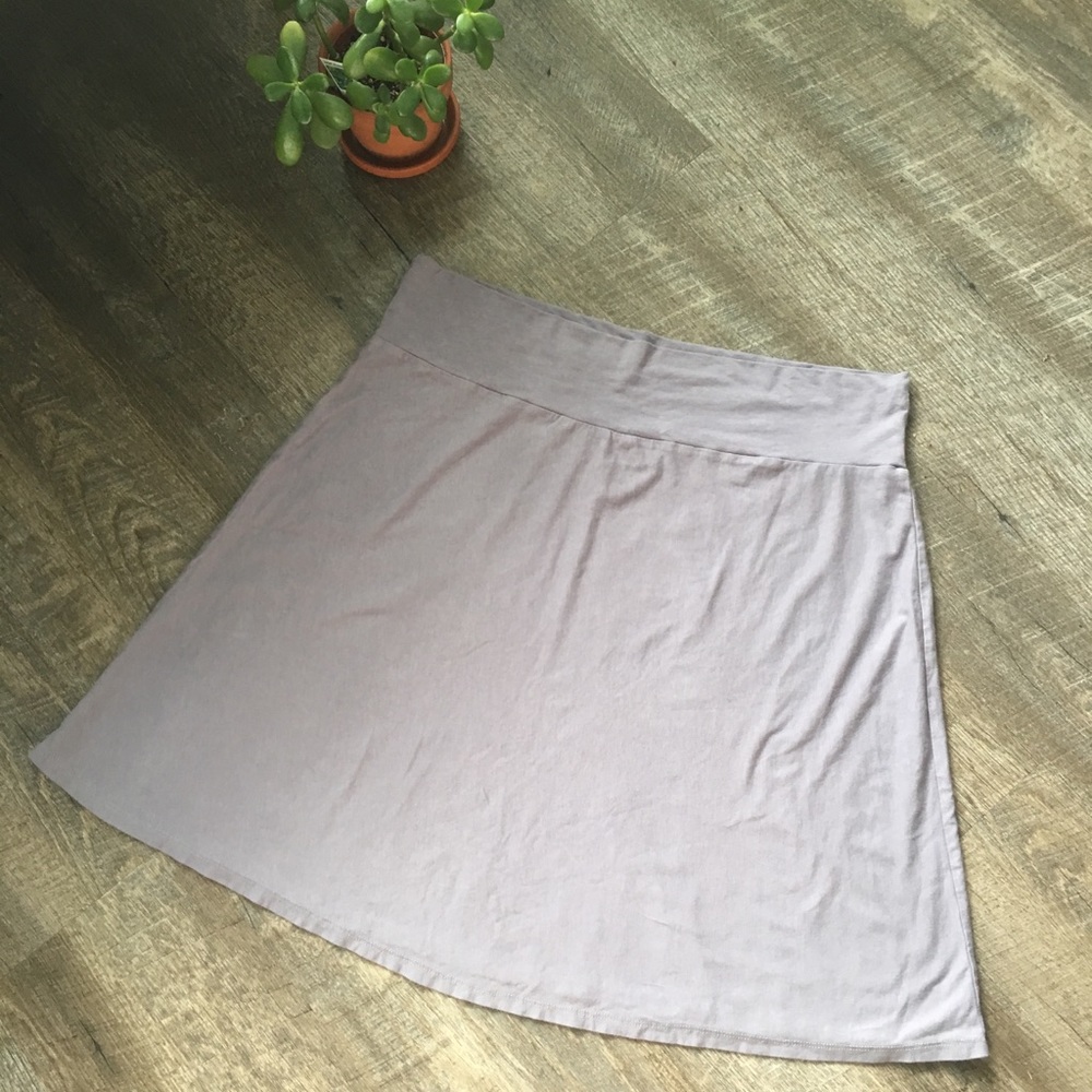 XL Conscious Clothing Purple Organic Cotton Skirt